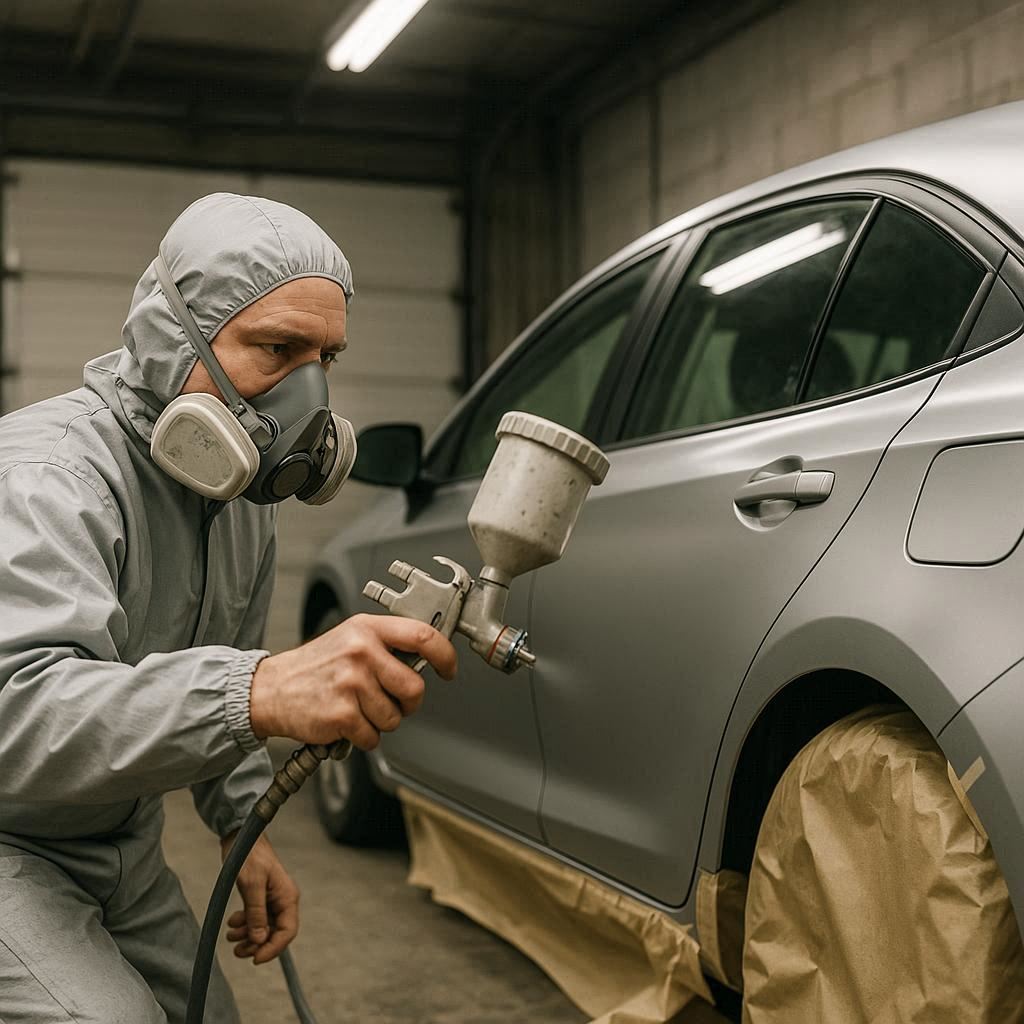 鈑金塗装の作業風景（差し替え可）